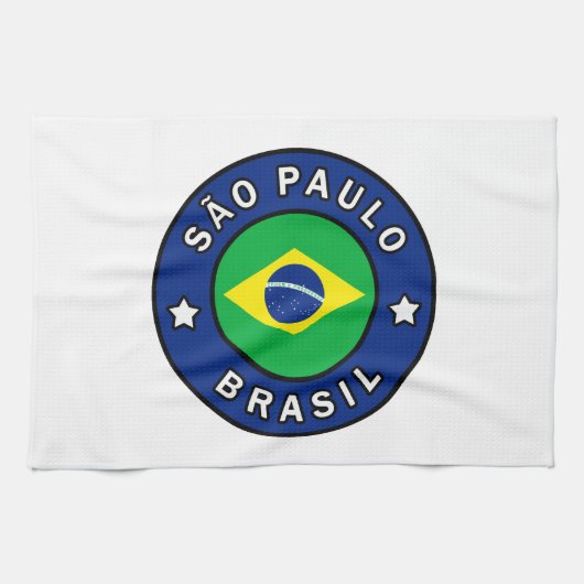 São Paulo Brasil Geschirrtuch (Horizontal)