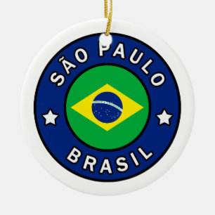 São Paulo Brasil Keramik Ornament