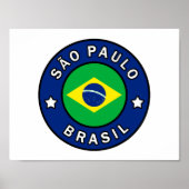São Paulo Brasil Poster (Vorne)