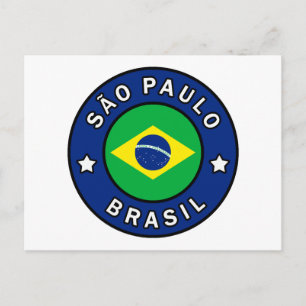 São Paulo Brasil Postkarte