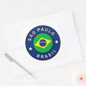 São Paulo Brasil Quadratischer Aufkleber (Umschlag)