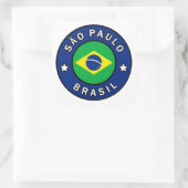 São Paulo Brasil Quadratischer Aufkleber (Tasche)