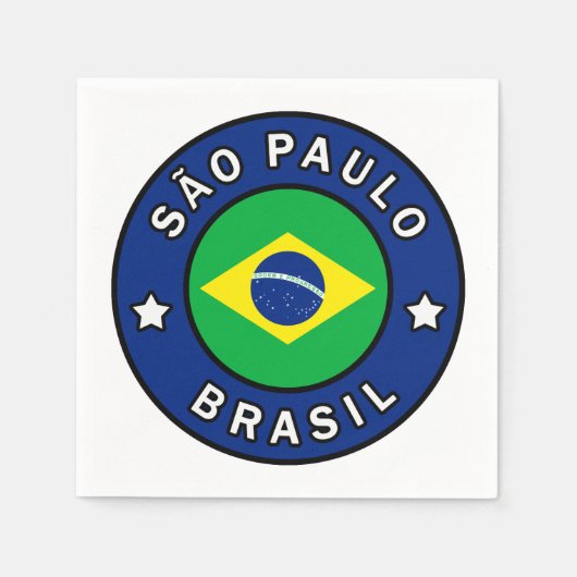 São Paulo Brasil Serviette (Vorderseite)