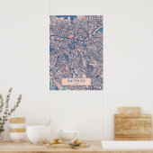 Sao Paulo - Brasilien Breezy City Map Poster (Küche)