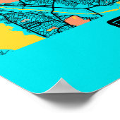 Sao Paulo - Brasilien Gloria City Map Poster (Ecke)