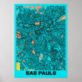 Sao Paulo - Brasilien Gloria City Map Poster (Vorne)