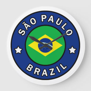 São Paulo Brasilien Große Wanduhr