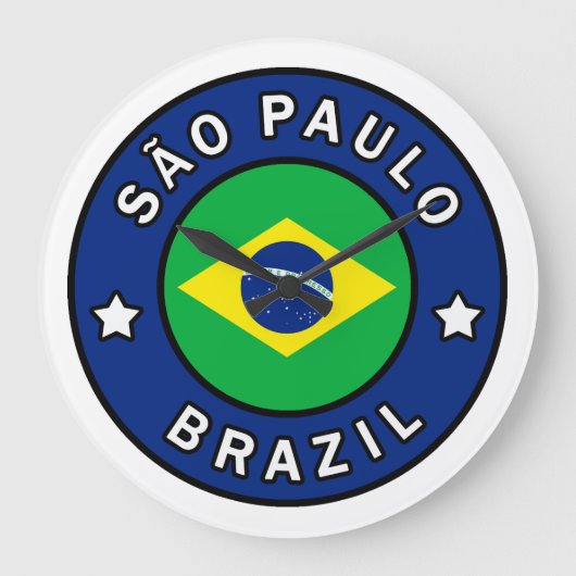 São Paulo Brasilien Große Wanduhr (Vorderseite)