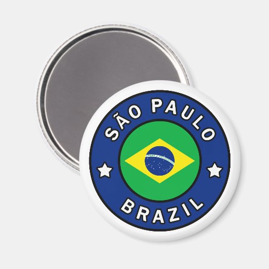 São Paulo Brasilien Magnet (Vorderseite/Rückseite)