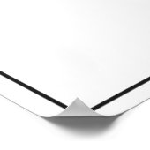 São Paulo, Brasilien, Minimalistisches Kartenplaka Poster (Ecke)