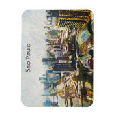 Sao Paulo Brasilien Stadtbild Malerei Magnet (Vertikal)