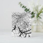 São Paulo Brazil Map Postkarte (Stehend Vorderseite)