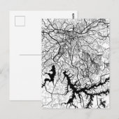 São Paulo Brazil Map Postkarte (Vorne/Hinten)