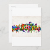 Sao Paulo Brazil Skyline Einladungspostkarte (Vorne/Hinten)