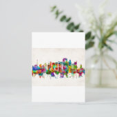 Sao Paulo Brazil Skyline Einladungspostkarte (Stehend Vorderseite)