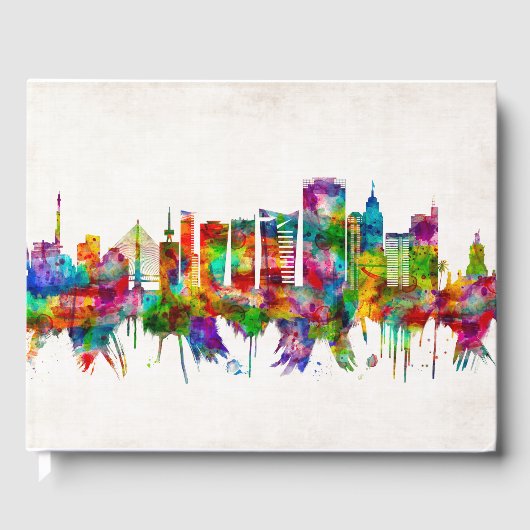 Sao Paulo Brazil Skyline Gästebuch (Vorderseite)