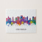 São Paulo Brazil Skyline Puzzle (Horizontal)