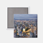Sao Paulo Cityscape 2 Magnet (Vorderseite/Rückseite)
