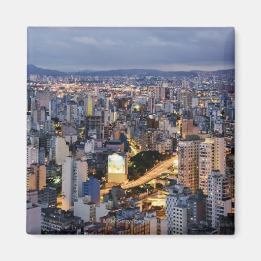 Sao Paulo Cityscape 2 Magnet (Vorne)