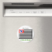 São Paulo Flag Gem Magnet (In Situ (Geschirrspüler))