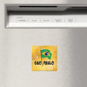 Sao Paulo, Flagge Brasiliens Magnet (In Situ (Geschirrspüler))