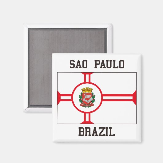 Sao Paulo Magnet (Vorderseite/Rückseite)