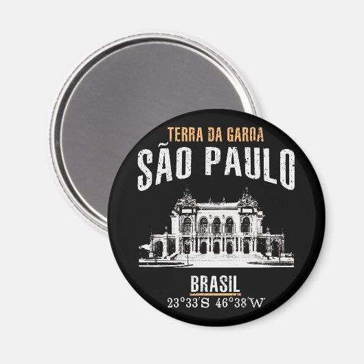 São Paulo Magnet (Vorderseite/Rückseite)
