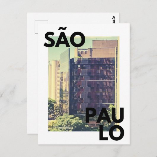São Paulo Postkarte (Vorne/Hinten)