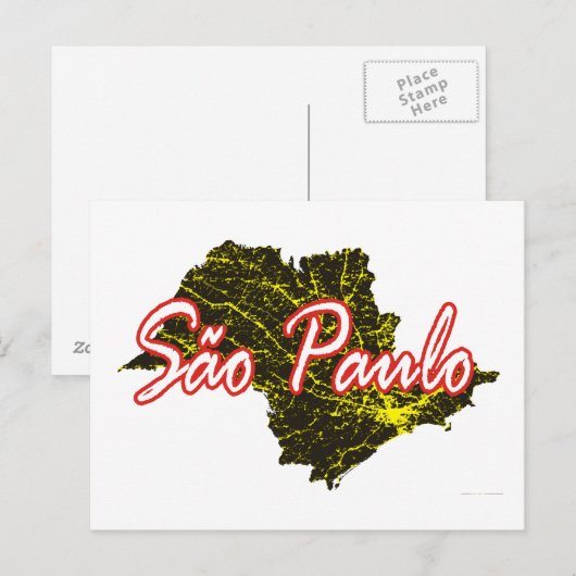 Sao Paulo Postkarte (Vorne/Hinten)