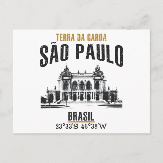 São Paulo Postkarte (Vorderseite)