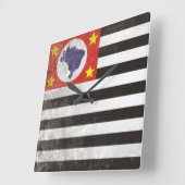 Sao Paulo Quadratische Wanduhr (Winkel)