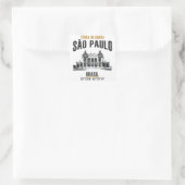 São Paulo Quadratischer Aufkleber (Tasche)