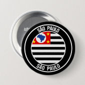 São Paulo Round Emblem Button (Vorne & Hinten)