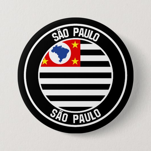 São Paulo Round Emblem Button (Vorderseite)
