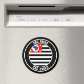 São Paulo Round Emblem Magnet (In Situ (Geschirrspüler))