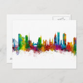 São Paulo Skyline Brasilien Postkarte (Vorne/Hinten)