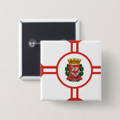 Sao-Paulo Stadt, Brasilien Button (Vorne & Hinten)