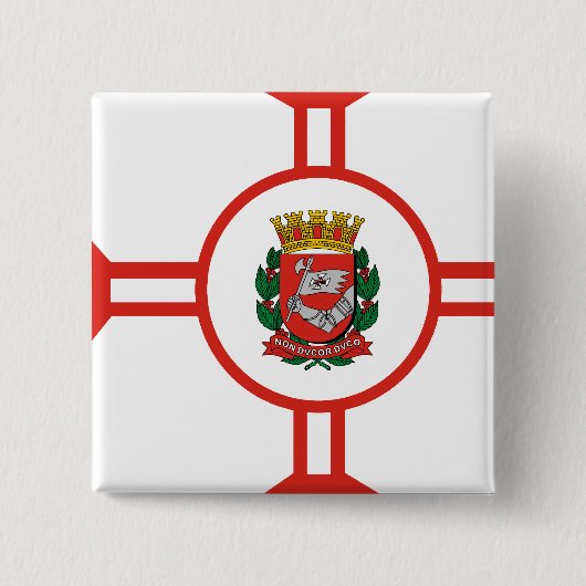 Sao-Paulo Stadt, Brasilien Button (Vorderseite)