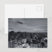 São Paulo - Stadt Postkarte (Vorne/Hinten)