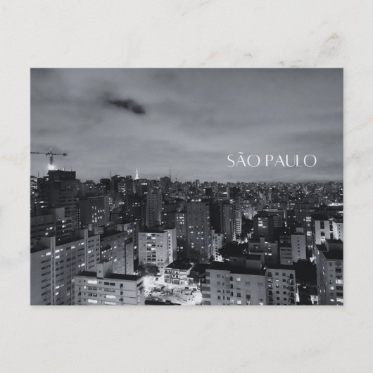 São Paulo - Stadt Postkarte (Vorderseite)