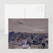 São Paulo - Stadt Postkarte (Vorne/Hinten)