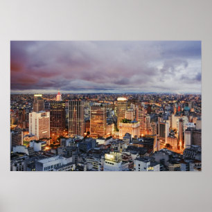 Sao-Paulo Stadtbild Poster