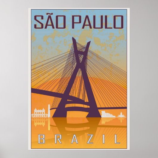 Sao Paulo vintage Poster (Vorne)