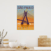 Sao Paulo vintage Poster (Küche)