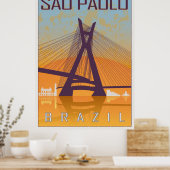 Sao Paulo Vintage Poster (Küche)