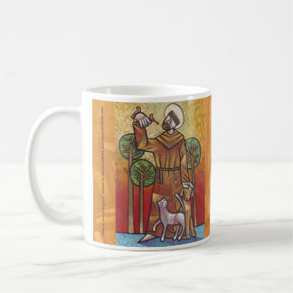São Saint Francis of Assis Coffee Mug Cubist Relig Kaffeetasse