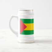 Sao Tome and Principe Flag Bierglas (Links)