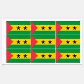 Sao Tome and Principe Flag Etiketten (Blatt)
