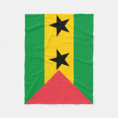 Sao Tome and Principe Flag Fleecedecke (Vorderseite)