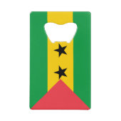 Sao Tome and Principe Flag Geldbeutel Flaschenöffner (Vorderseite)